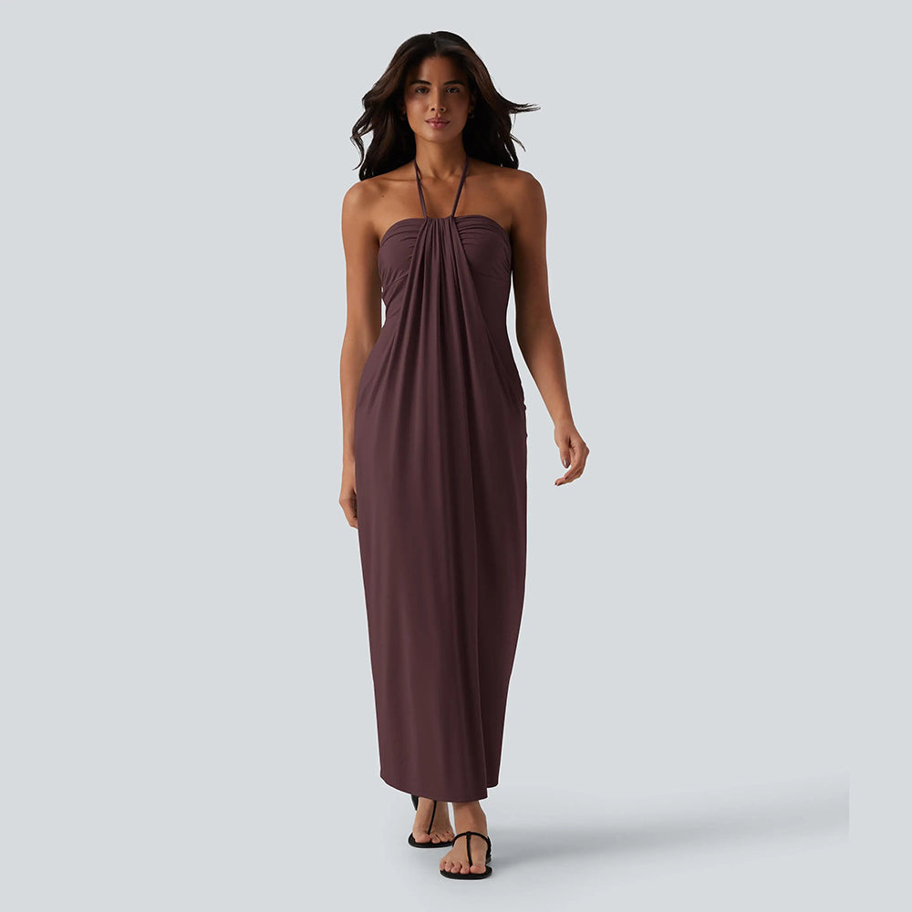 🔥 End of Season Sale — Halter Maxi Dress