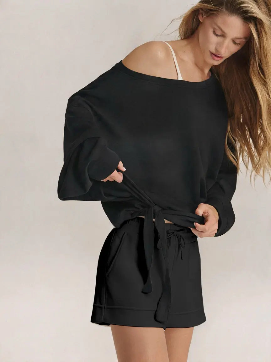 🔥 Special Offer | Women's Modal One-Shoulder Set