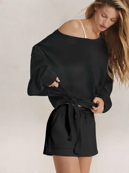 🔥 Special Offer | Women's Modal One-Shoulder Set