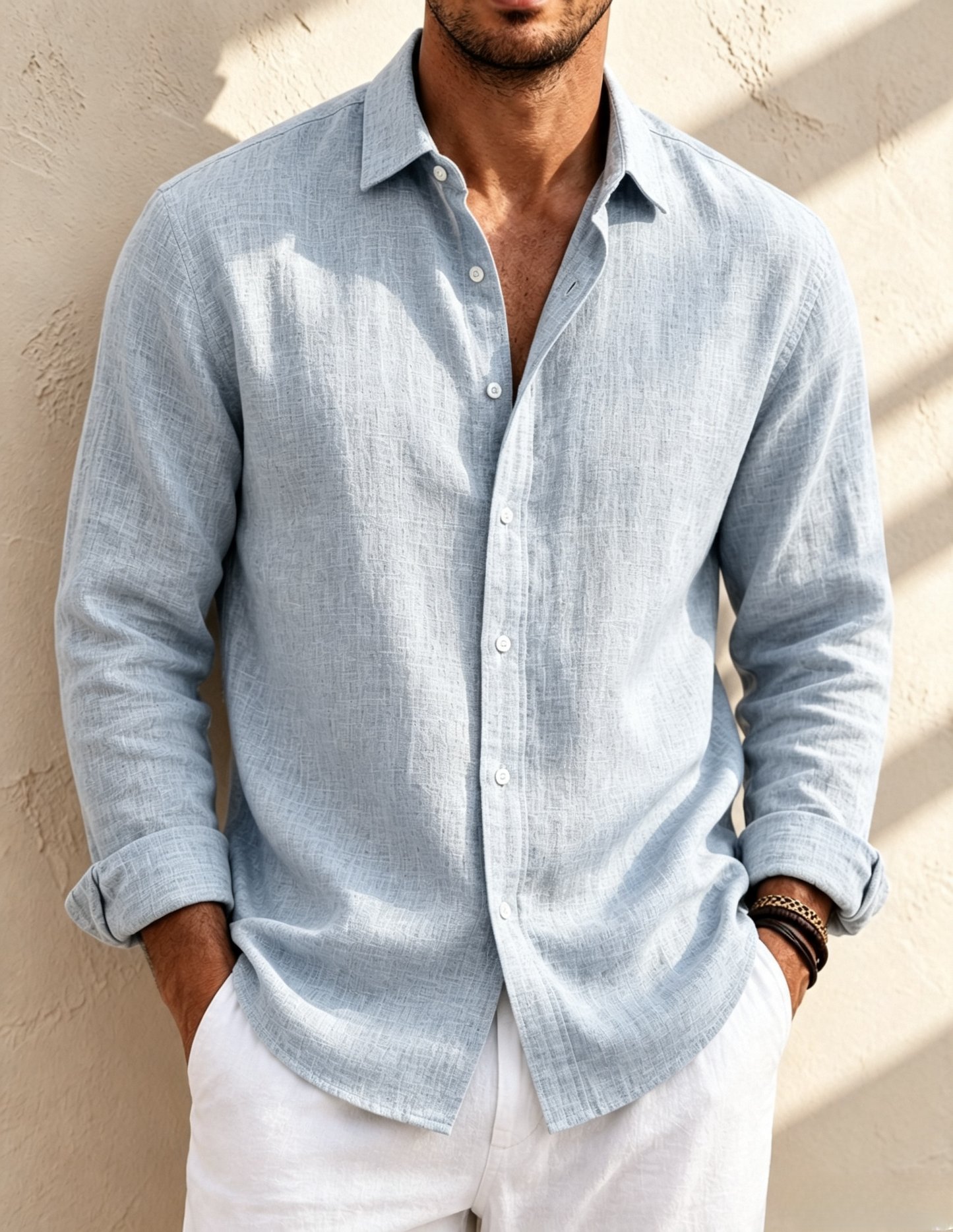 Special Offer: Men's Breeze Pure Linen Long Sleeve Shirt