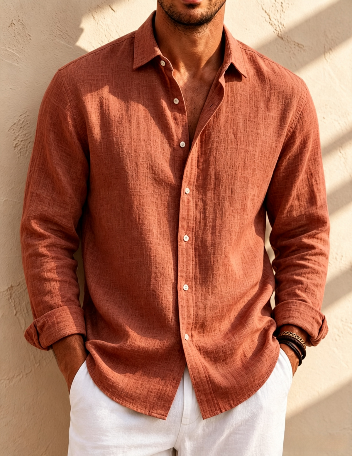 Special Offer: Men's Breeze Pure Linen Long Sleeve Shirt