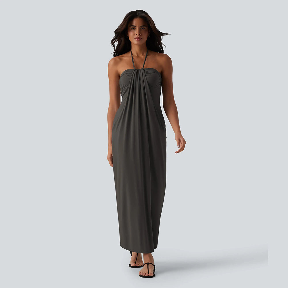 🔥 End of Season Sale — Halter Maxi Dress