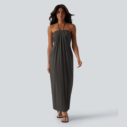 🔥 End of Season Sale — Halter Maxi Dress