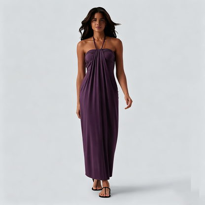 🔥 End of Season Sale — Halter Maxi Dress