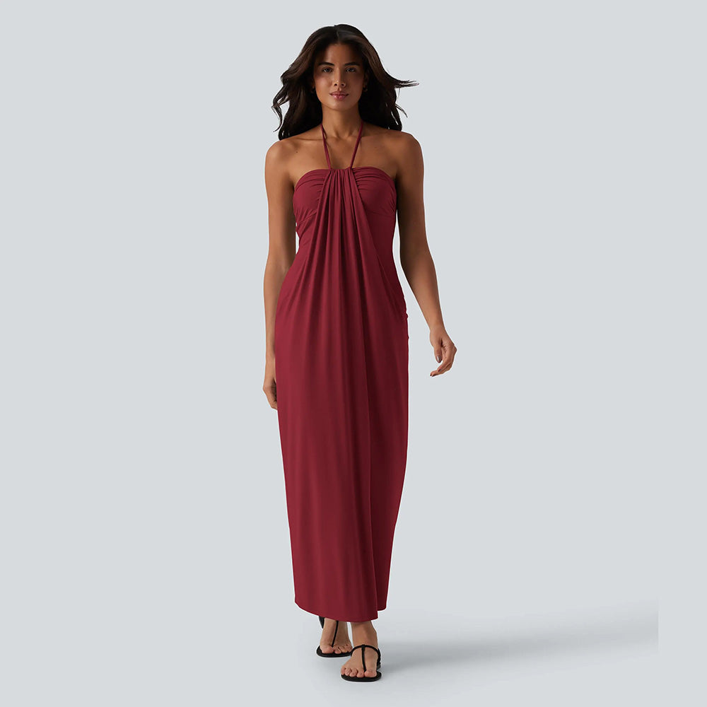 🔥 End of Season Sale — Halter Maxi Dress
