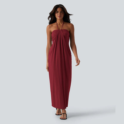 🔥 End of Season Sale — Halter Maxi Dress