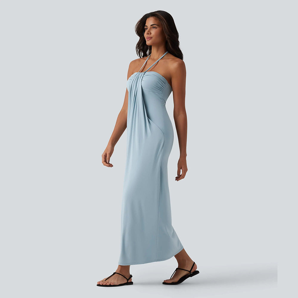🔥 End of Season Sale — Halter Maxi Dress