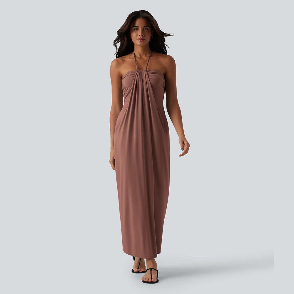 🔥 End of Season Sale — Halter Maxi Dress