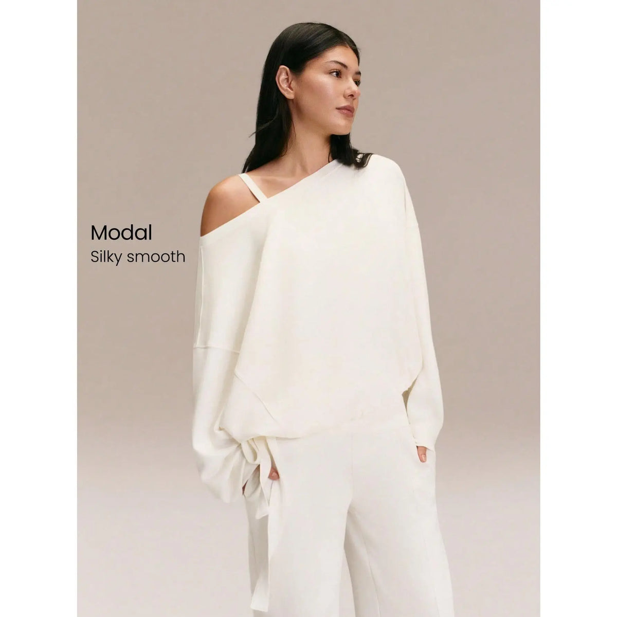 🔥 Special Offer | Women's Modal One-Shoulder Set