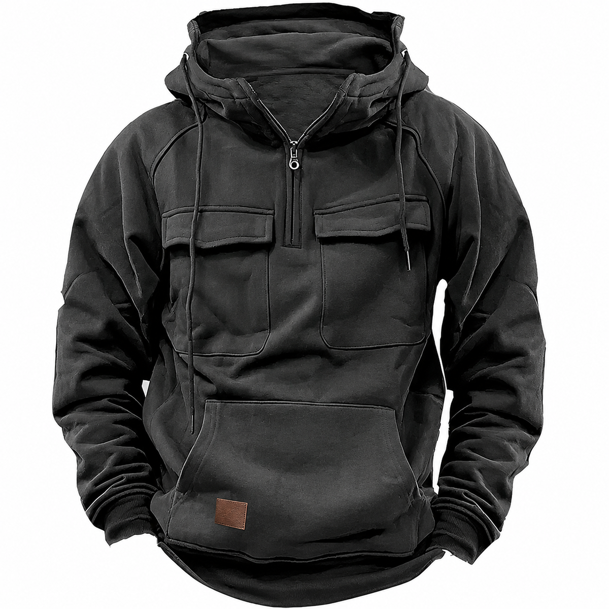 Men's Tactical Hooded Sweatshirt | Basic Casual Outdoor Hoodie