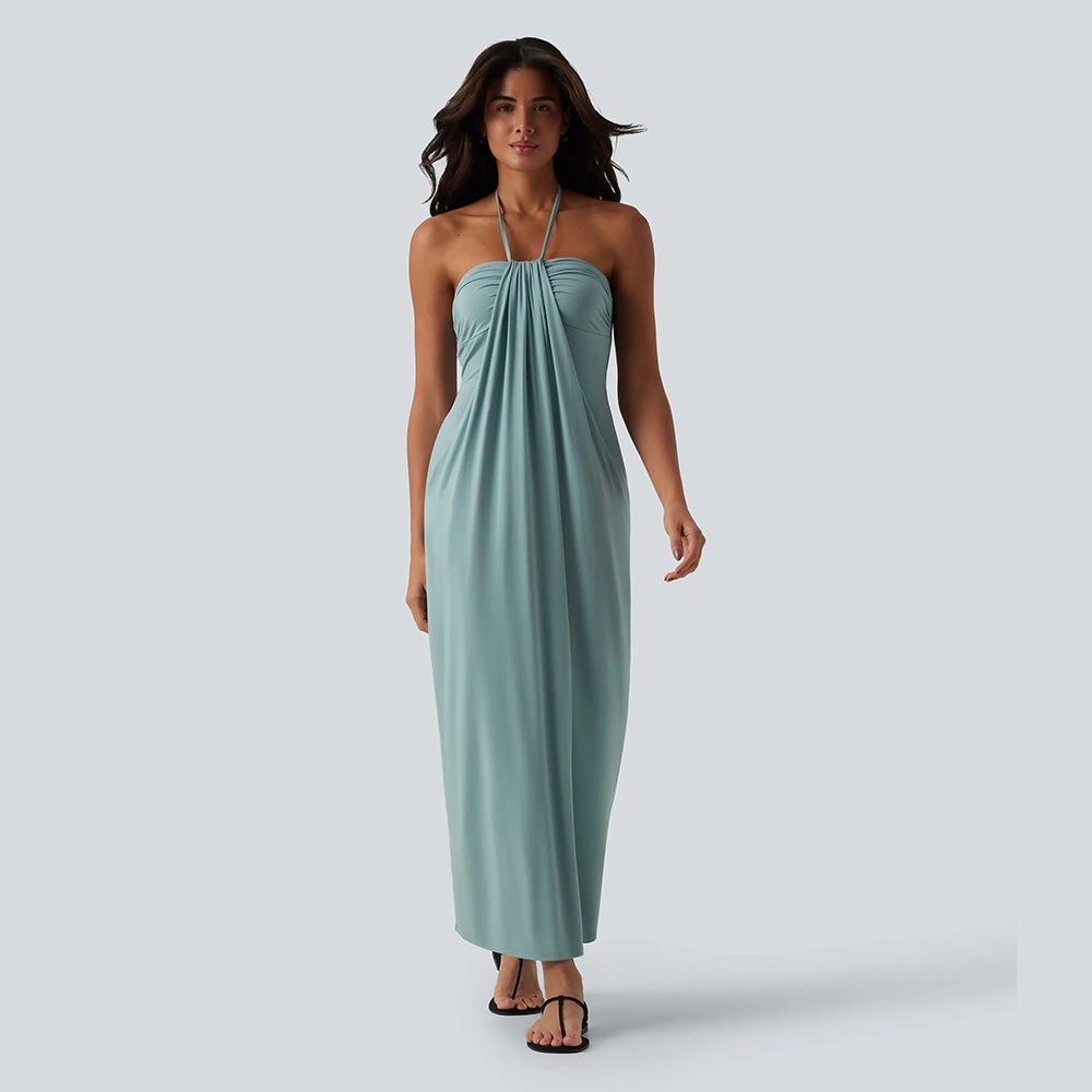 🔥 End of Season Sale — Halter Maxi Dress