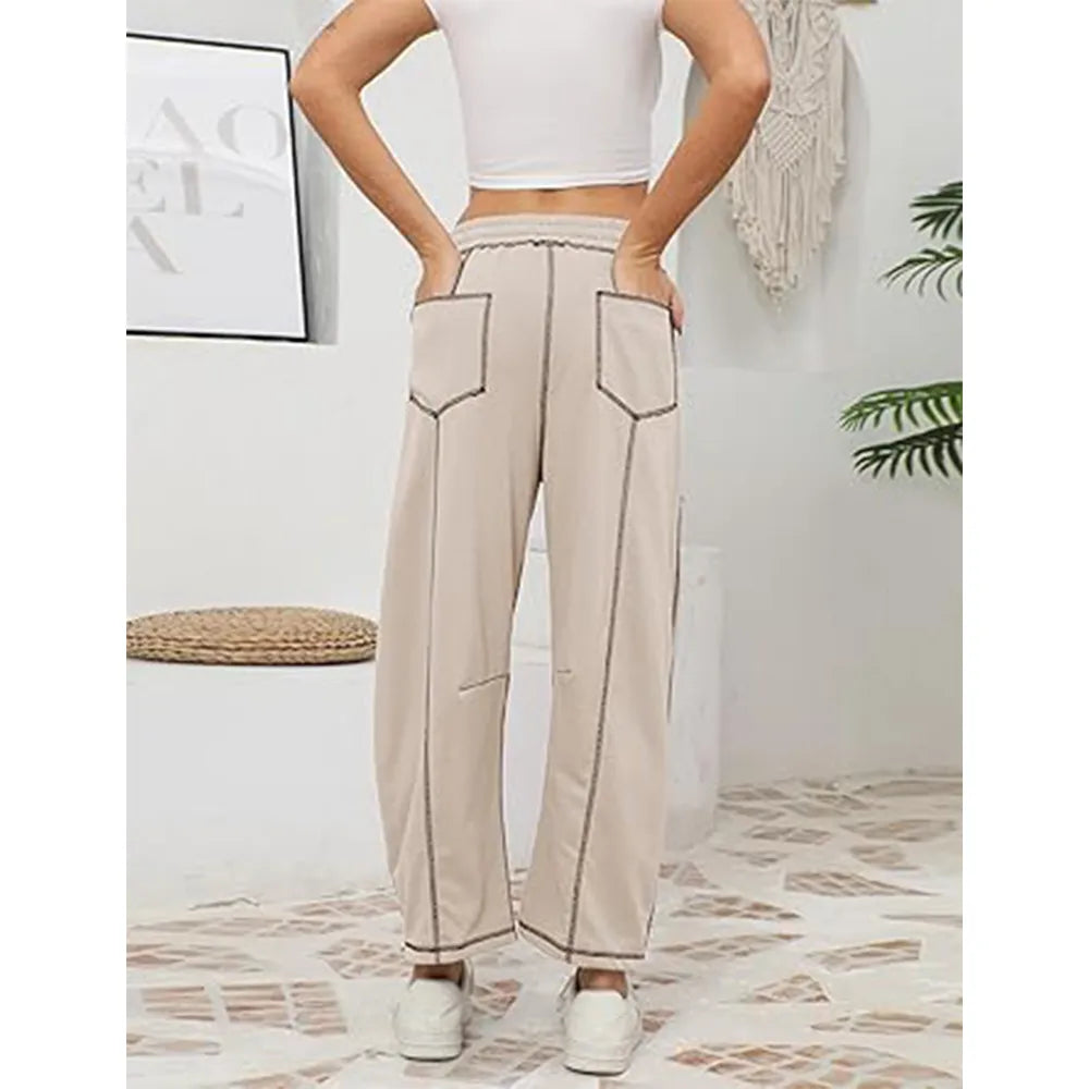 Womens Baggy Wide Leg Pants