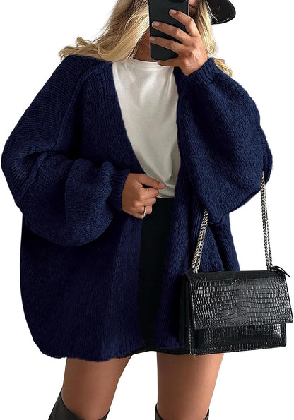🔥 Final Clearance | Women’s Cozy Oversized Open-Front Cardigan