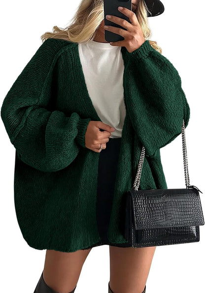 🔥 Final Clearance | Women’s Cozy Oversized Open-Front Cardigan