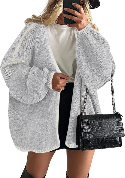 🔥 Final Clearance | Women’s Cozy Oversized Open-Front Cardigan