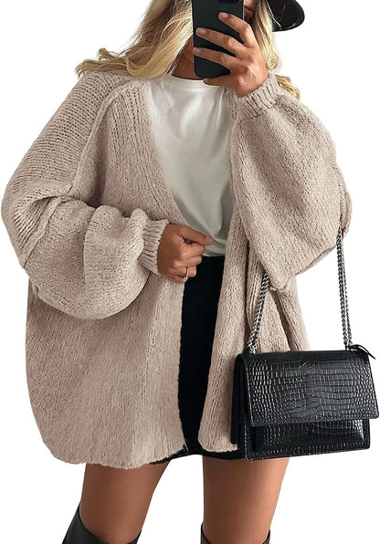 🔥 Final Clearance | Women’s Cozy Oversized Open-Front Cardigan
