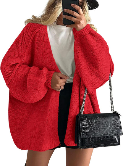 🔥 Final Clearance | Women’s Cozy Oversized Open-Front Cardigan