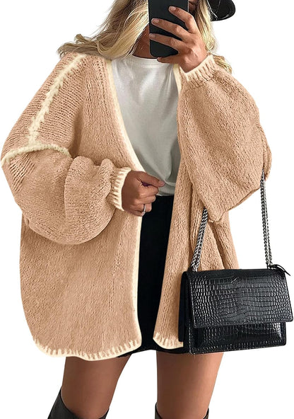 🔥 Final Clearance | Women’s Cozy Oversized Open-Front Cardigan