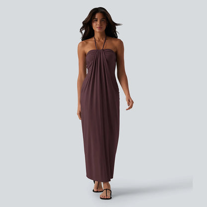 🔥 End of Season Sale — Halter Maxi Dress