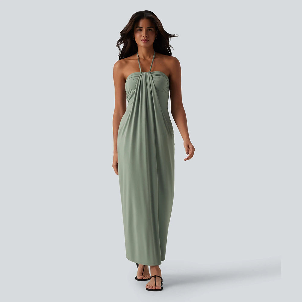🔥 End of Season Sale — Halter Maxi Dress