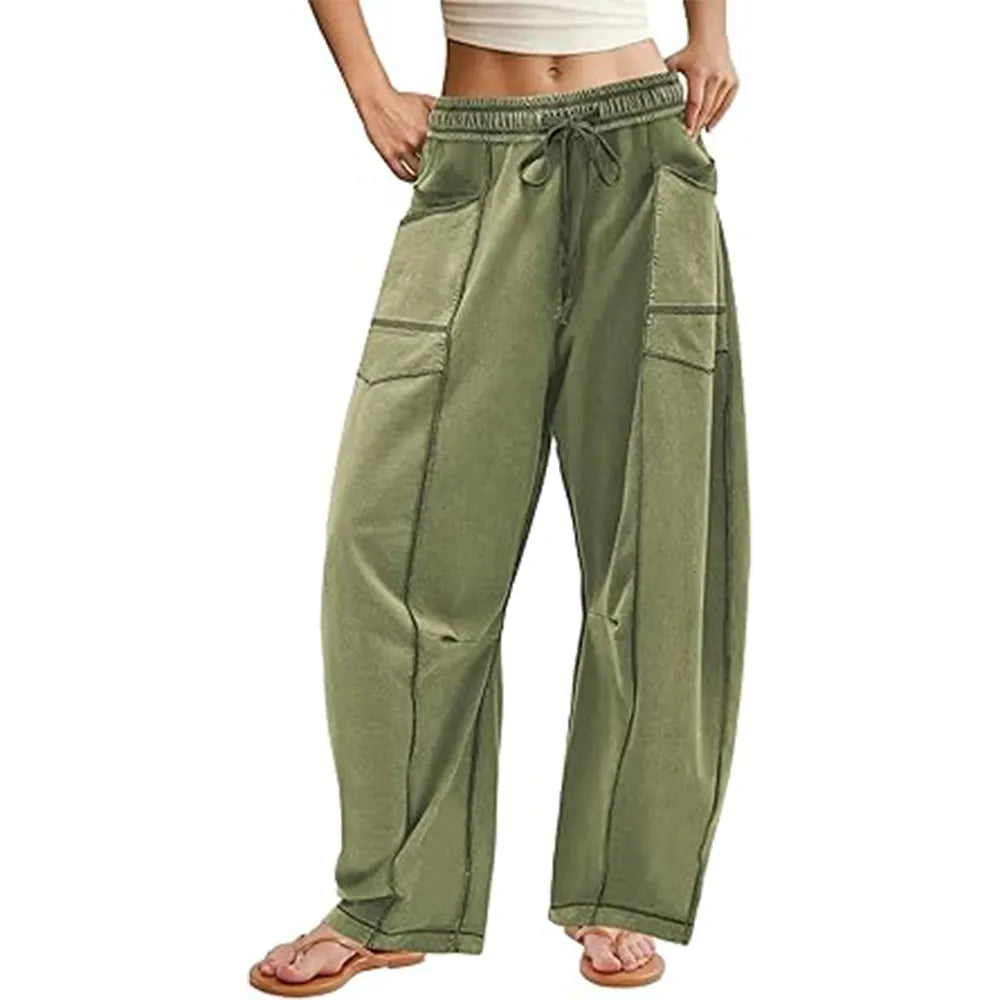 Womens Baggy Wide Leg Pants