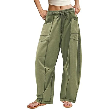 Womens Baggy Wide Leg Pants