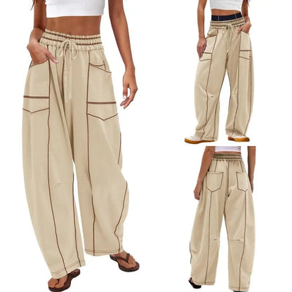 Womens Baggy Wide Leg Pants