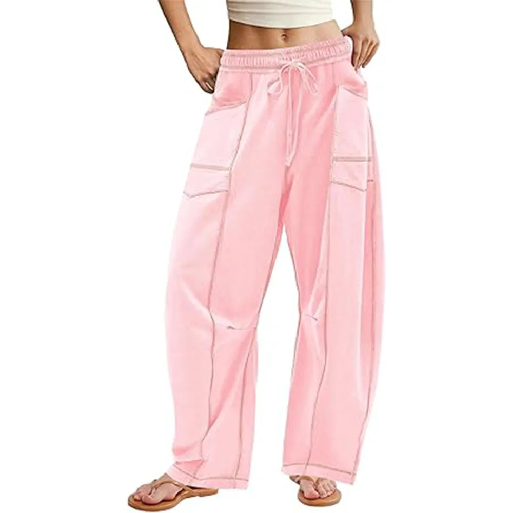 Womens Baggy Wide Leg Pants