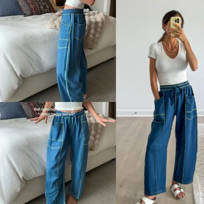 Womens Baggy Wide Leg Pants