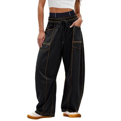 Womens Baggy Wide Leg Pants