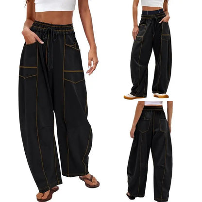 Womens Baggy Wide Leg Pants