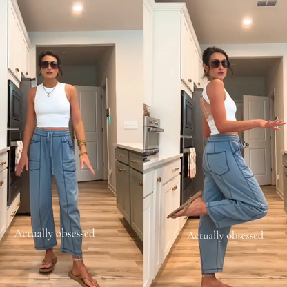 Womens Baggy Wide Leg Pants