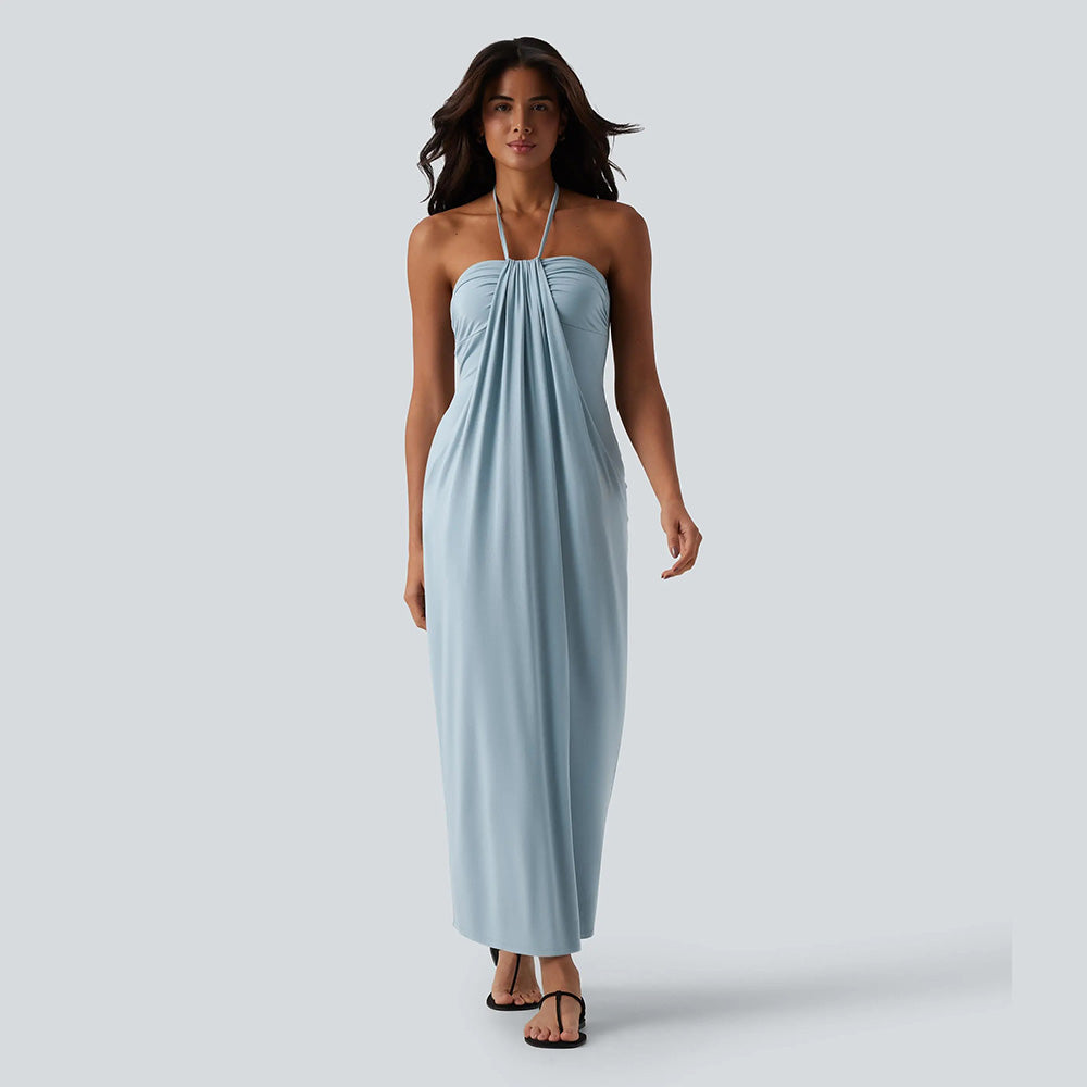 🔥 End of Season Sale — Halter Maxi Dress