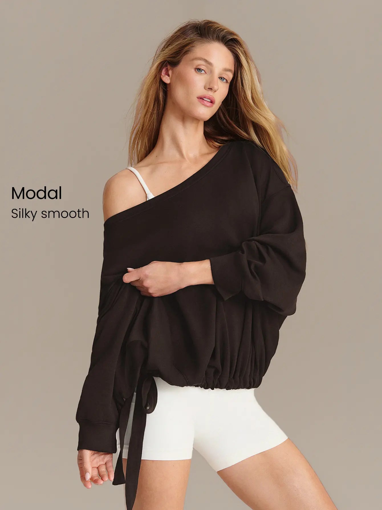 🔥 Special Offer | Women's Modal One-Shoulder Set