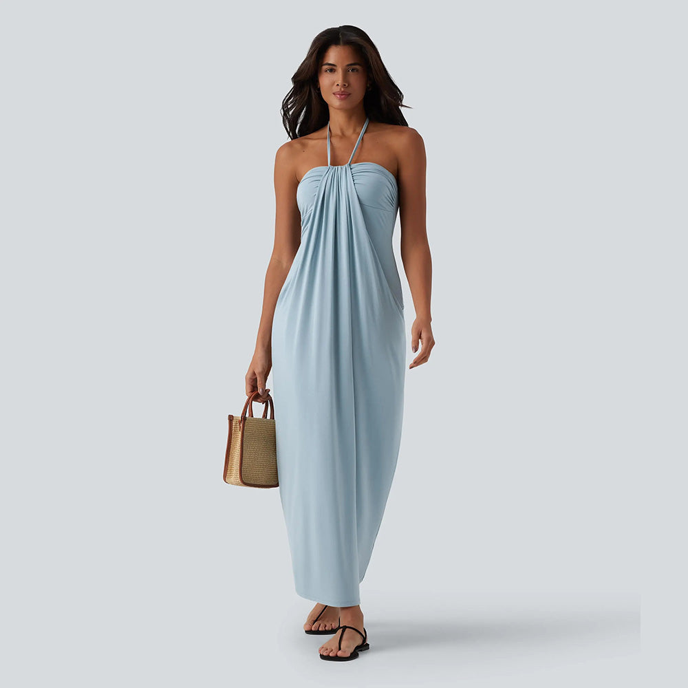 🔥 End of Season Sale — Halter Maxi Dress