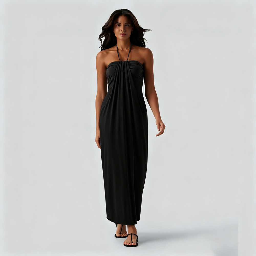 🔥 End of Season Sale — Halter Maxi Dress