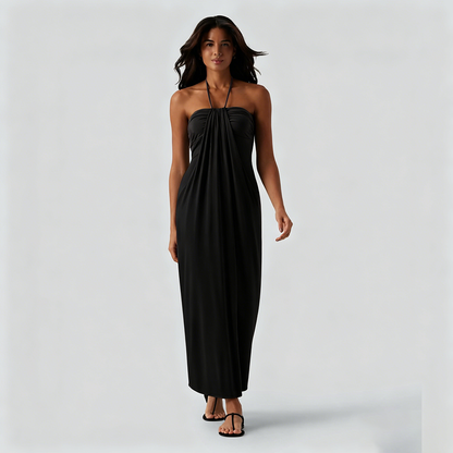 🔥 End of Season Sale — Halter Maxi Dress
