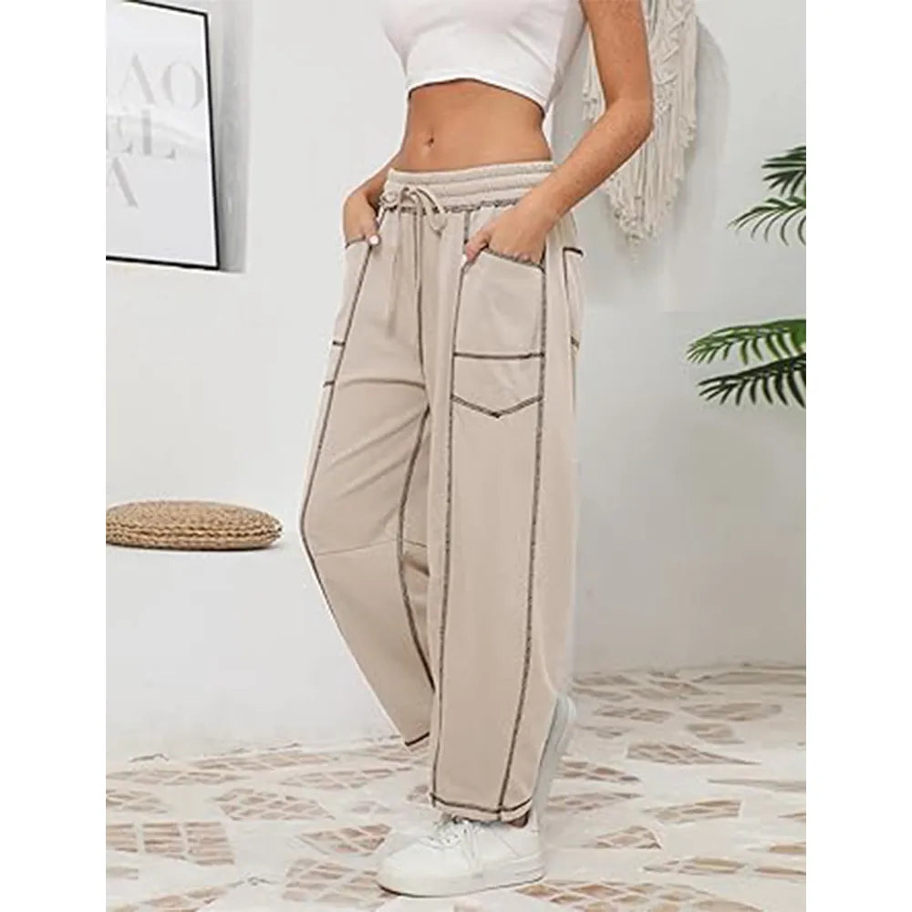 Womens Baggy Wide Leg Pants