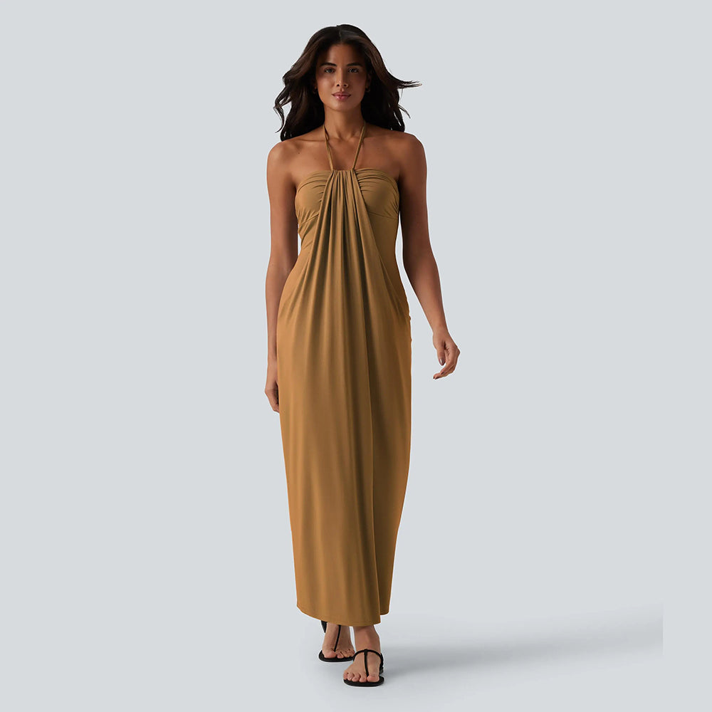 🔥 End of Season Sale — Halter Maxi Dress