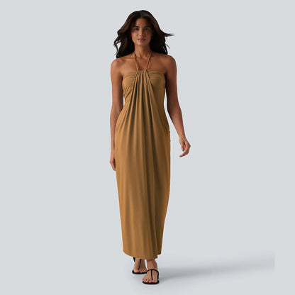 🔥 End of Season Sale — Halter Maxi Dress