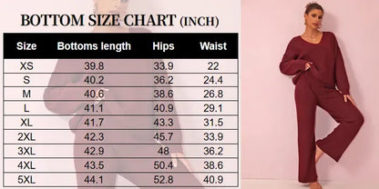 Two-piece Set Women's Solid Color Drop Shoulder Sweater & Pants