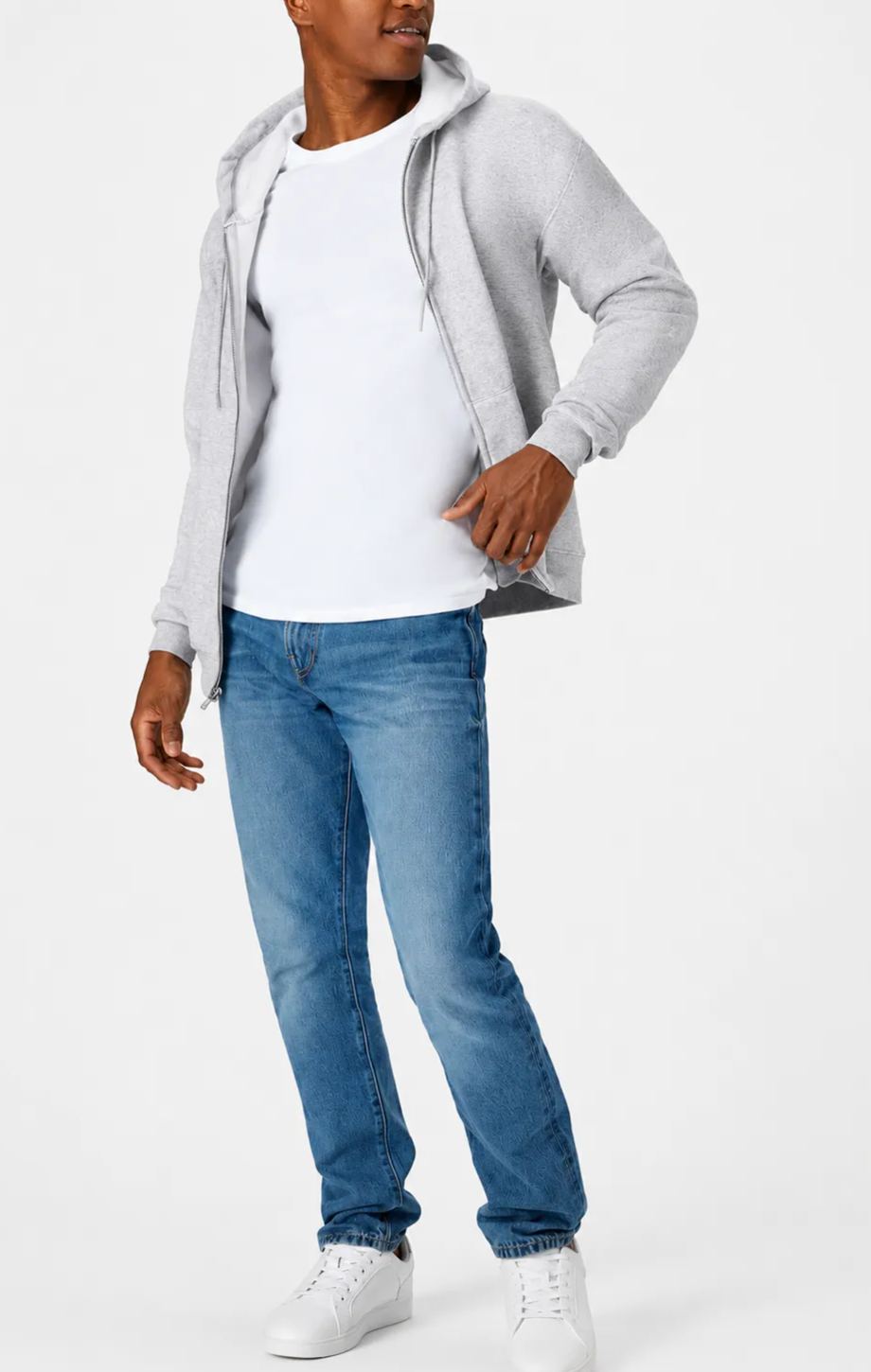 🔥 Men’s Fleece Zip-Up Hoodie — Clearance Sale