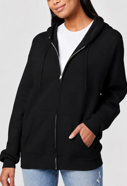 🔥 Men’s Fleece Zip-Up Hoodie — Clearance Sale